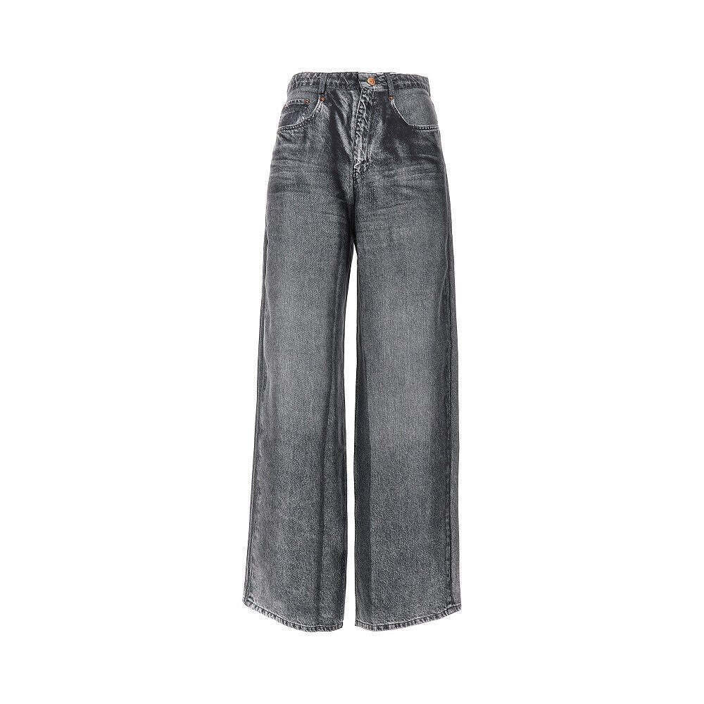 Pierre Louis Mascia Demim Print Silk Pants